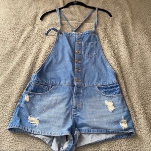 Zara Denim Overalls